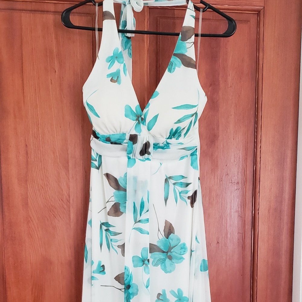 Floral Halter Dress